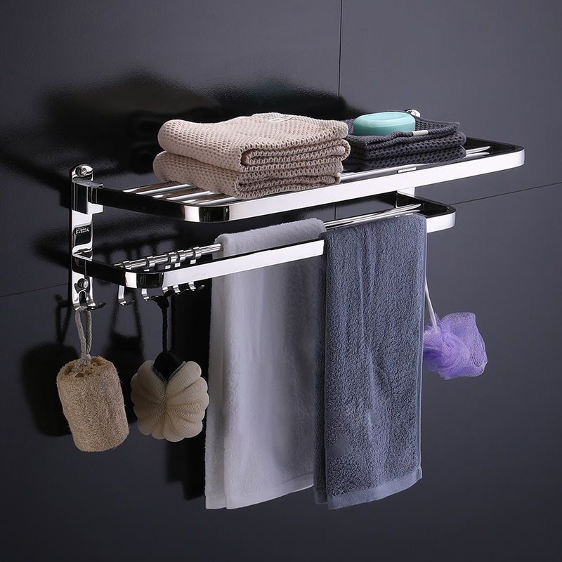 BowLift | Modern Stainless Steel Bathroom Set Silver Bathroom Accessory Set