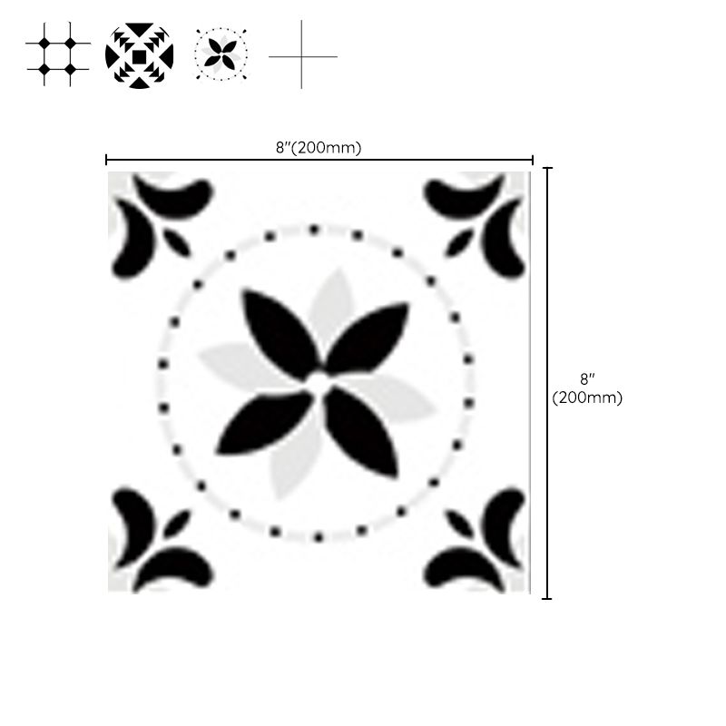 BowLift | Modern Peel & Stick Mosaic Tiles PVC Single Panel Square Peel and Stick Wall Tile