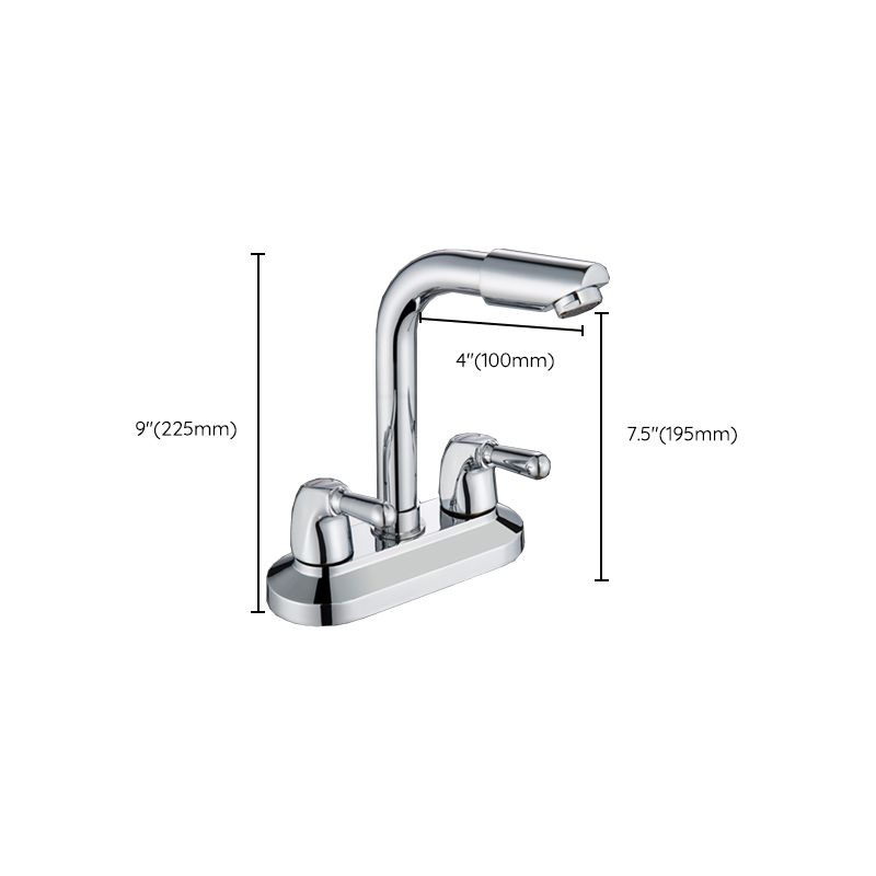 BowLift | 2-Handle Modern Vessel Sink Faucet Three-Way Bathroom Faucet