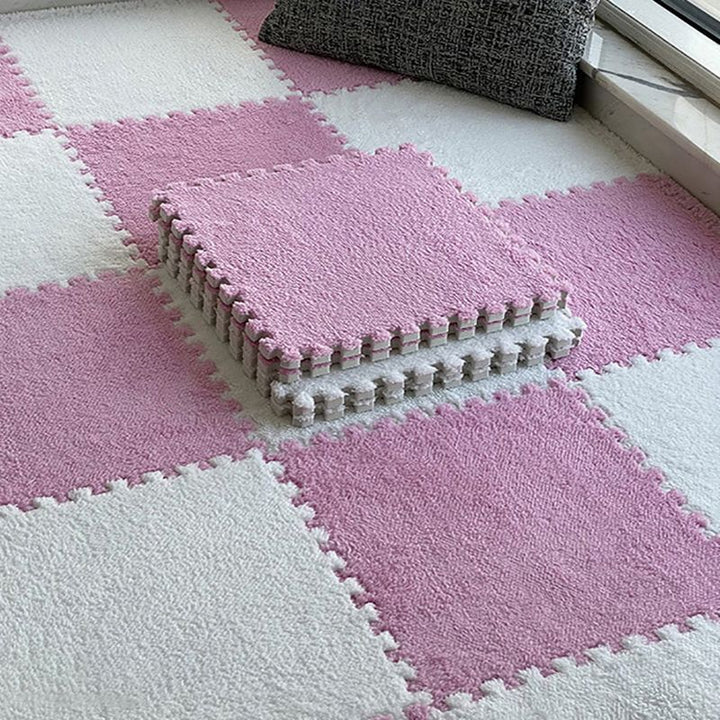 BowLift | Modern carpet tiles level loop snap system square bedroom carpet tiles