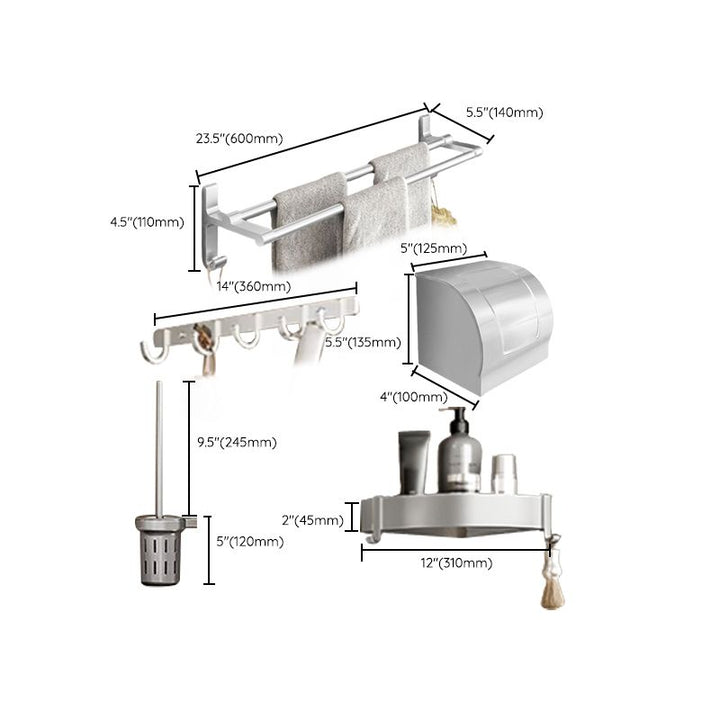 BowLift | Metal Bathroom Hardware Set Adhesive Installation Bathroom Accessories Kit