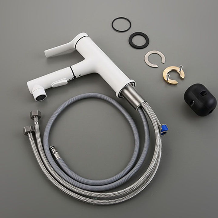 BowLift | Contemporary Single Handle Faucet Retractable Sink Faucet with Lever Handle