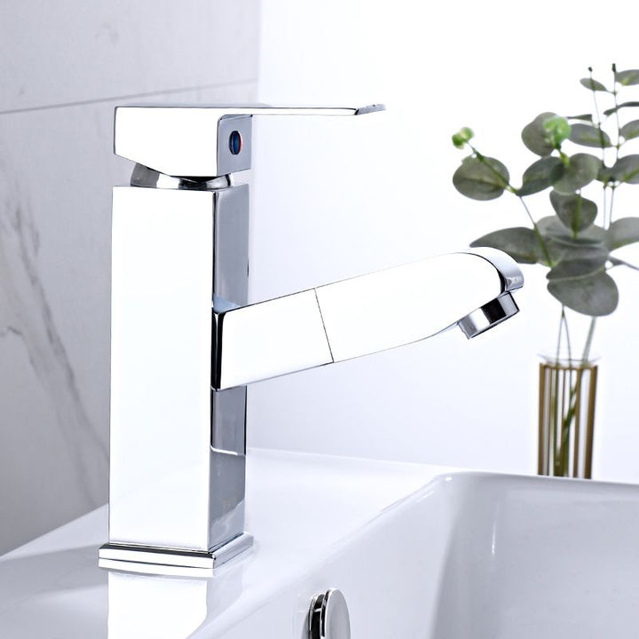 BowLift | Modern Retractable Single Handle Basin Faucet Bathroom Sink Faucet