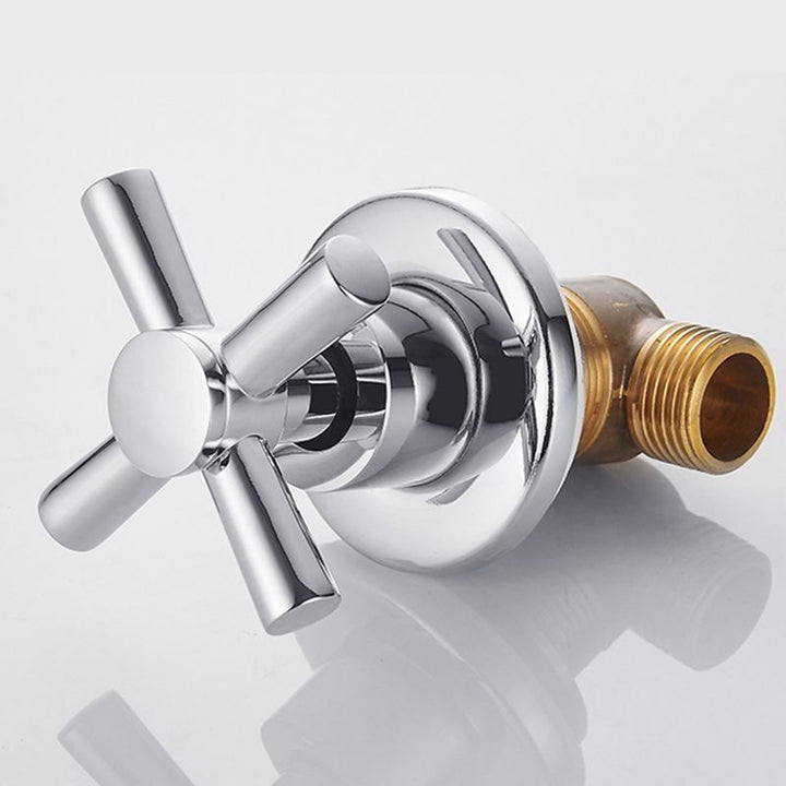 BowLift | Modern Cross Handle Faucet Monochrome Wall Mounted Bathroom Faucet