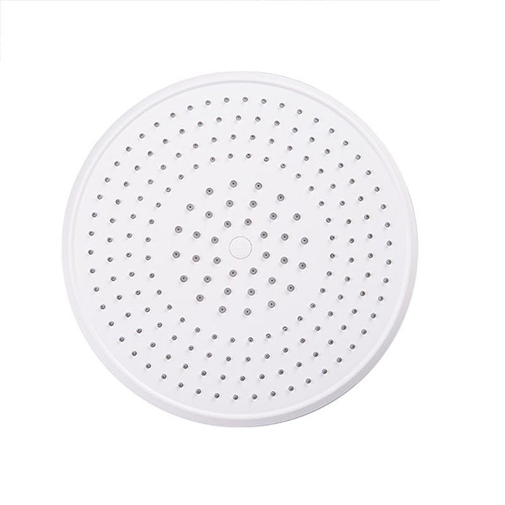 BowLift | White Metal Shower Head Combination Modern Round Fixed Shower Head for the Bathroom