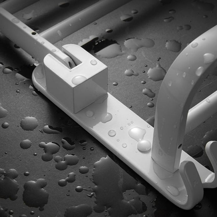 BowLift | Aluminium Bathroom Accessories Set Modern White Bathroom Accessories Set