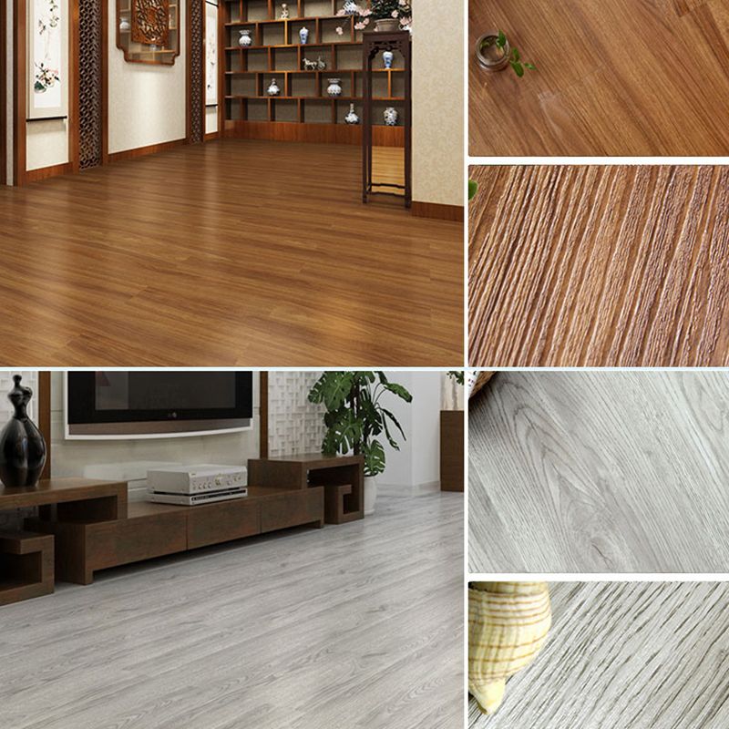 BowLift | Rectangle PVC Floor Covering Peel and Stick Smooth Wood Look Vinyl Flooring