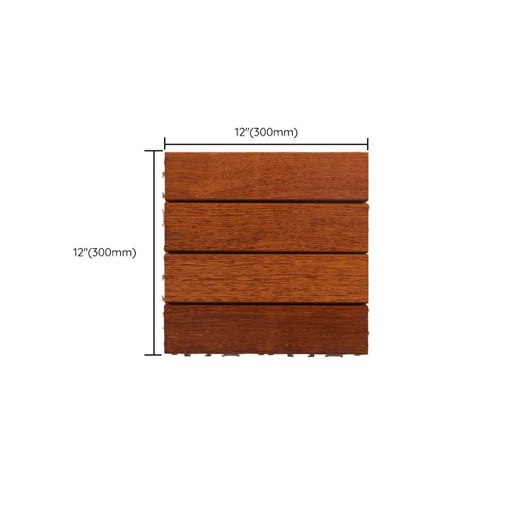 BowLift | 4-Slat Wood Deck/Patio Floor Tiles Interlocking Installation Floor Tiles
