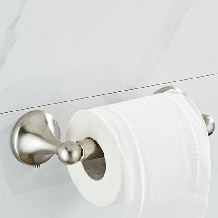 BowLift | Metal Bathroom Set Traditional Style Nickel Bathroom Accessories Set