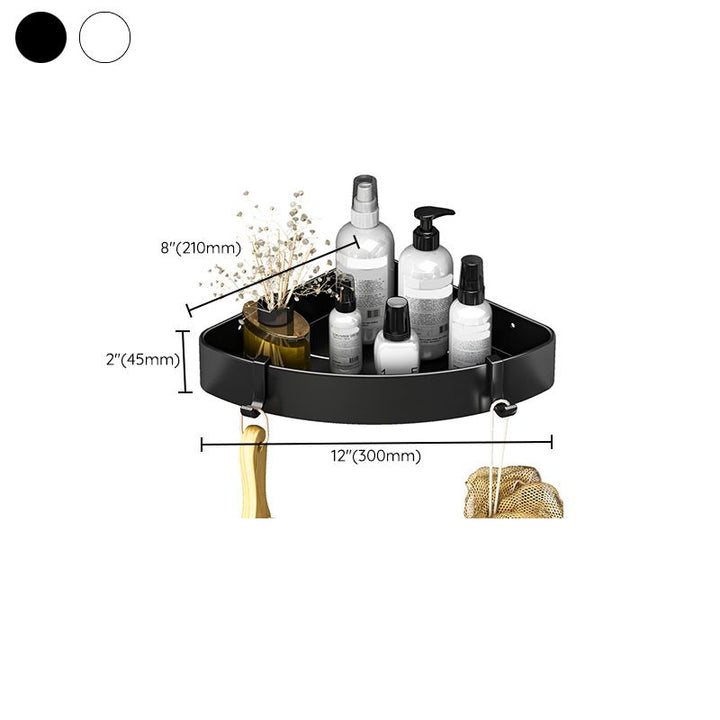 BowLift | Modern Black-White Metal Bath Hardware Set Bath Shelf Bathroom Hardware Set