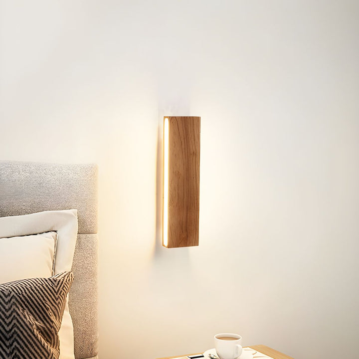 BowLift | Wall Light With Rotatable Wood LED Design