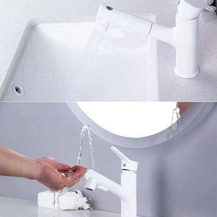 BowLift | Vessel Sink Faucet Contemporary Pull-out Tap with Swivel Spout