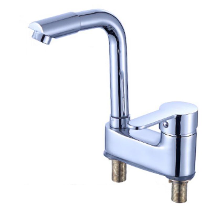 BowLift | Deck Mounted Center Freestanding Bathtub Filler Single Handle Freestanding Faucet