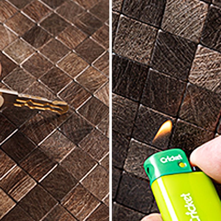 BowLift | Mosaic Tiles Wallpaper Square Shape Peel and Stick Mosaic Tiles with Metal Look