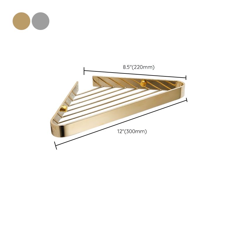 BowLift | 2-piece modern bathroom accessory set, polished chrome/gold, bathroom shelf