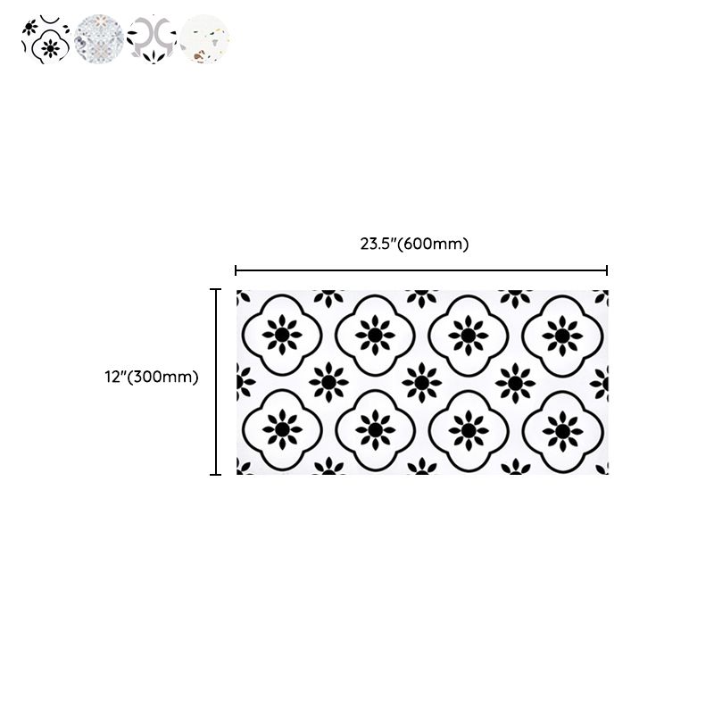BowLift | PVC Rectangular 10 Pack 12" X 23" Peel & Stick Mosaic Tile Kitchen and Bathroom