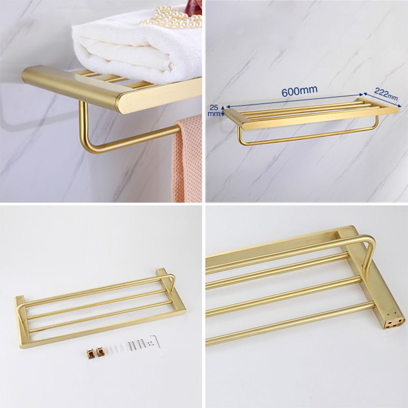 BowLift | Modern Bathroom Hardware Set Gold Towel Bar Bath Hardware Set