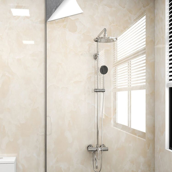 BowLift | Modern Peel/Stick Splash Guard Tiles PVC Wallpaper for Bathroom Splash Protection