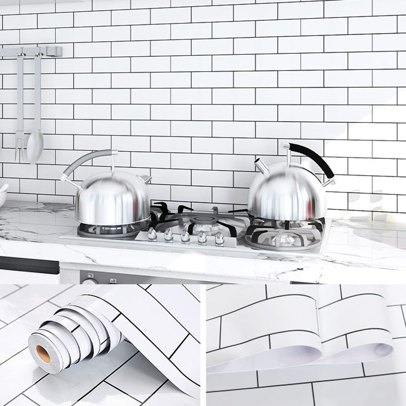 BowLift | Modern Kitchen Backsplash Wallpaper Plaid Print Peel and Stick Backsplash Tile