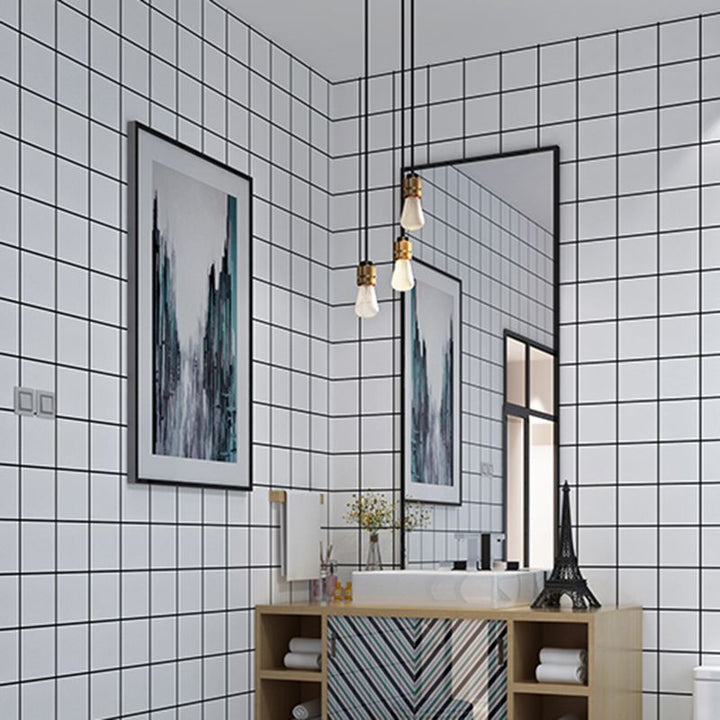 BowLift | Contemporary Wallpaper Single Panel Bathroom Wallpaper with Rectangular Shape