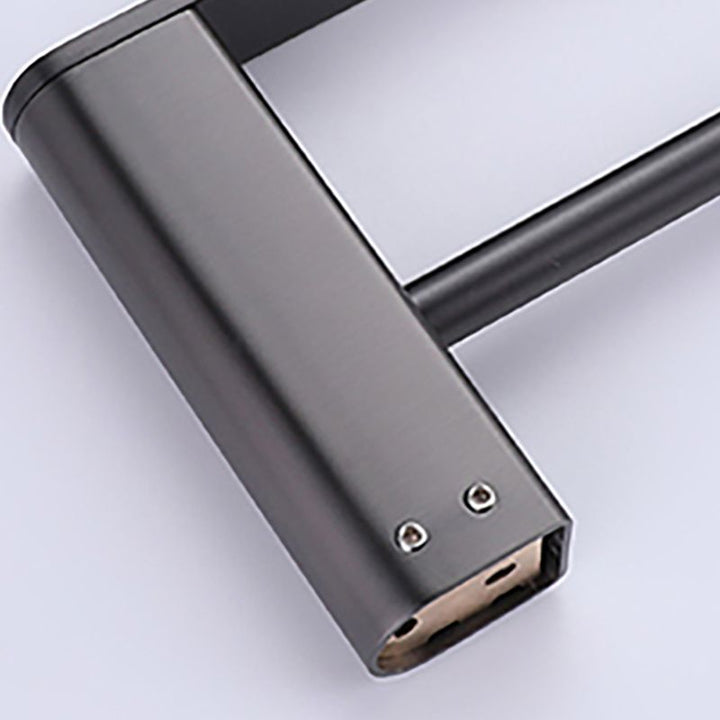 BowLift | Dark gray modern bathroom accessory set stainless steel bathroom accessory set