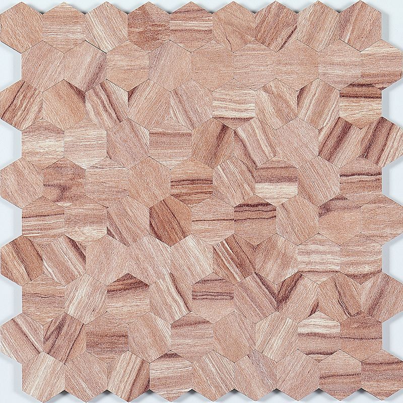BowLift | Hexagonal Mosaic Tiles Metal Peel and Stick Tiles for Kitchen and Bathroom, 11.8" x 11.8"