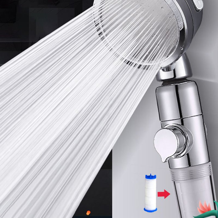 BowLift | Modern Handheld Shower Head Silver Round Standard Shower Heads