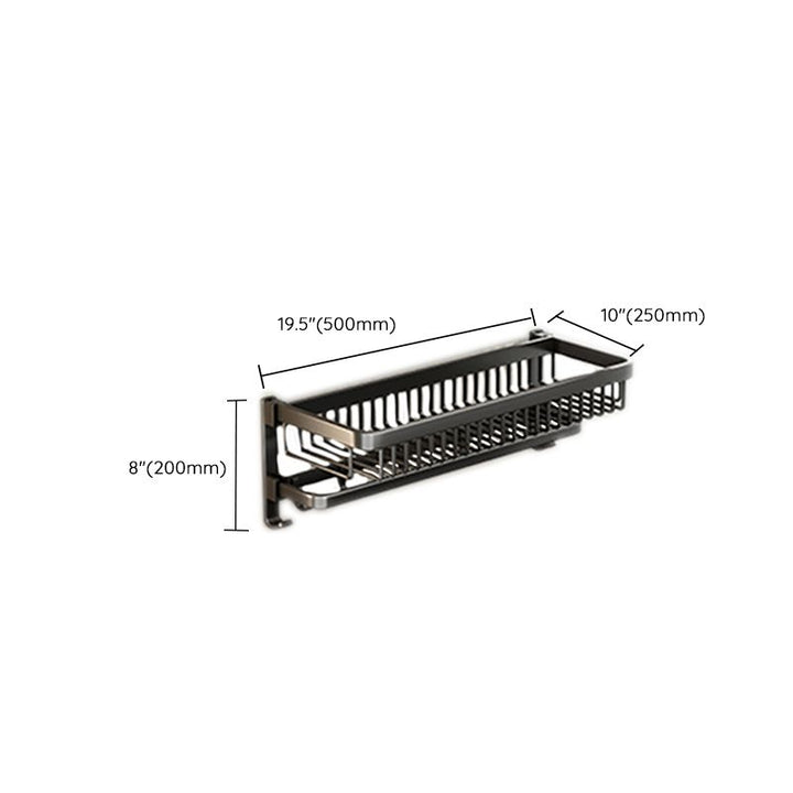 BowLift | Modern Bathroom Accessories Set Black Bath Shelf Bath Accessories Set