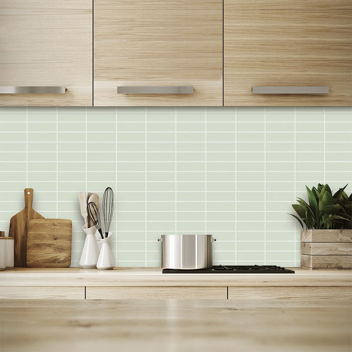 BowLift | Peel and Stick Tiles Waterproof Plastic Rectangular Peel & Stick Tile for the Kitchen 2-Pack