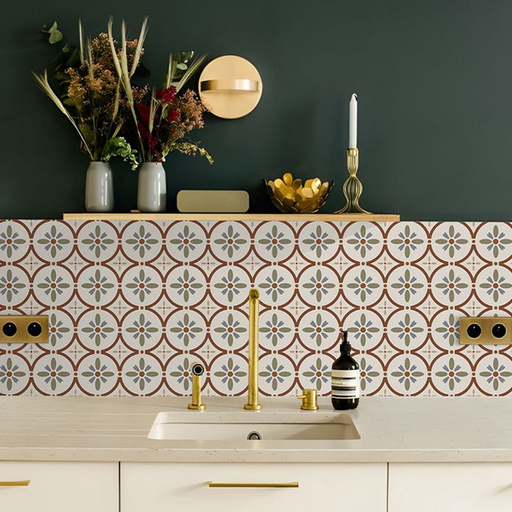 BowLift | Waterproof Peel & Stick Tile Square Pattern Print Single Tile