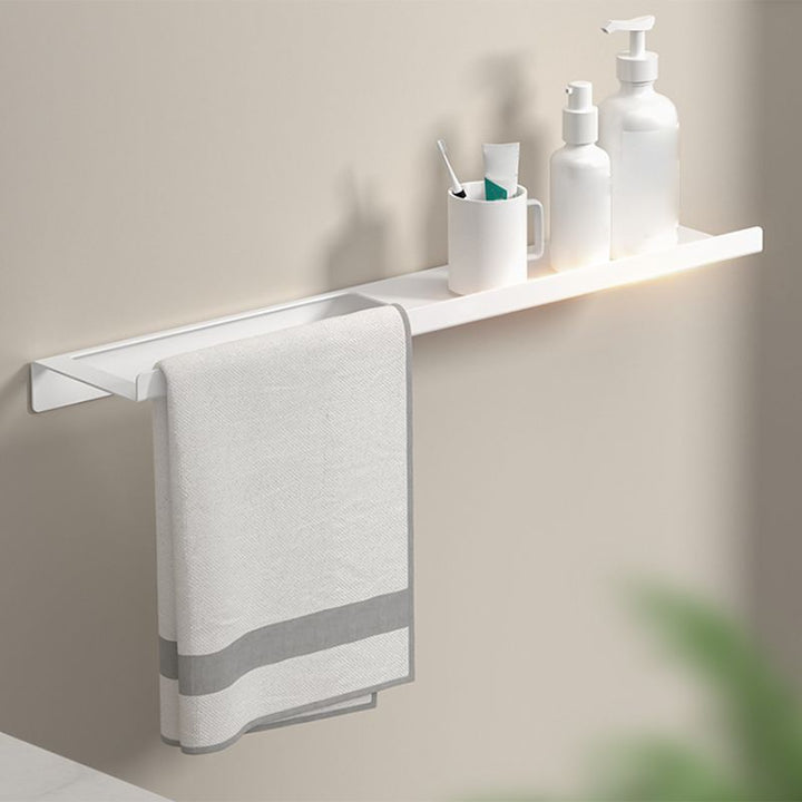 BowLift | Modern White Bathroom Accessory Set Bathroom Shelf Paper Holder Bathroom Accessory Kit