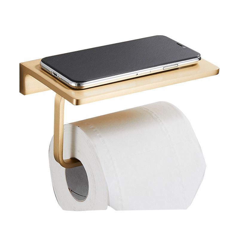 BowLift | Golden Modern 5-piece Bathroom Accessories Set Brushed Brass Towel Holder/Paper Holder