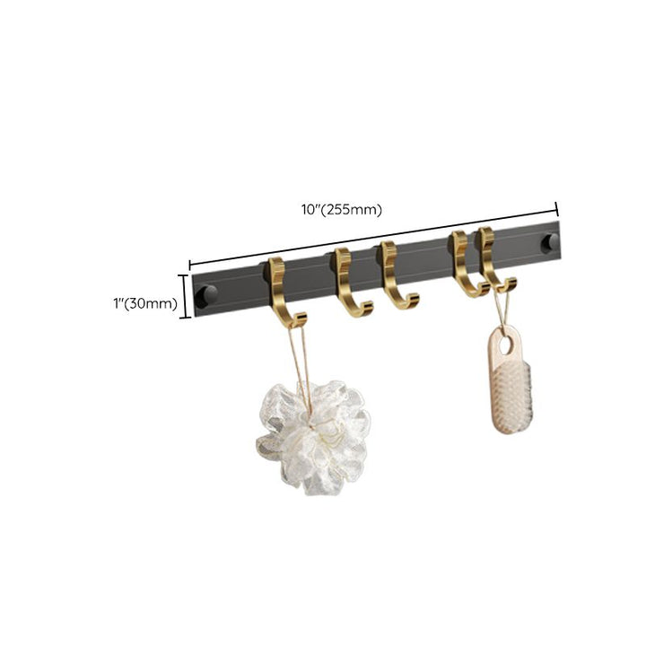 BowLift | Contemporary stainless steel bathroom accessories as a single piece or in a set in black and gold