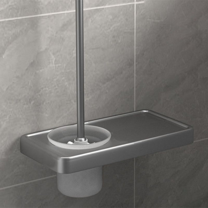 BowLift | Modern gray bathroom hardware set towel bar paper holder bathroom accessory set