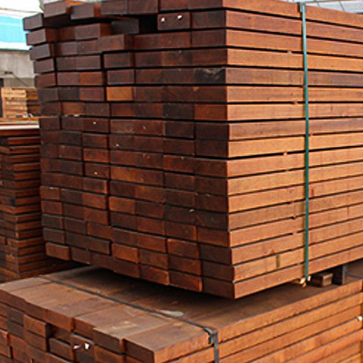 BowLift | Modern solid hardwood flooring Merbau wood side cladding for terrace