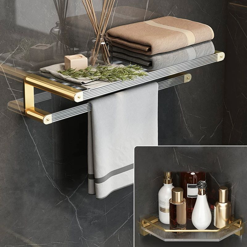 BowLift | Modern Bathroom Accessories Set Bathroom Shelf Gold Towel Holder Bathroom Hardware Set