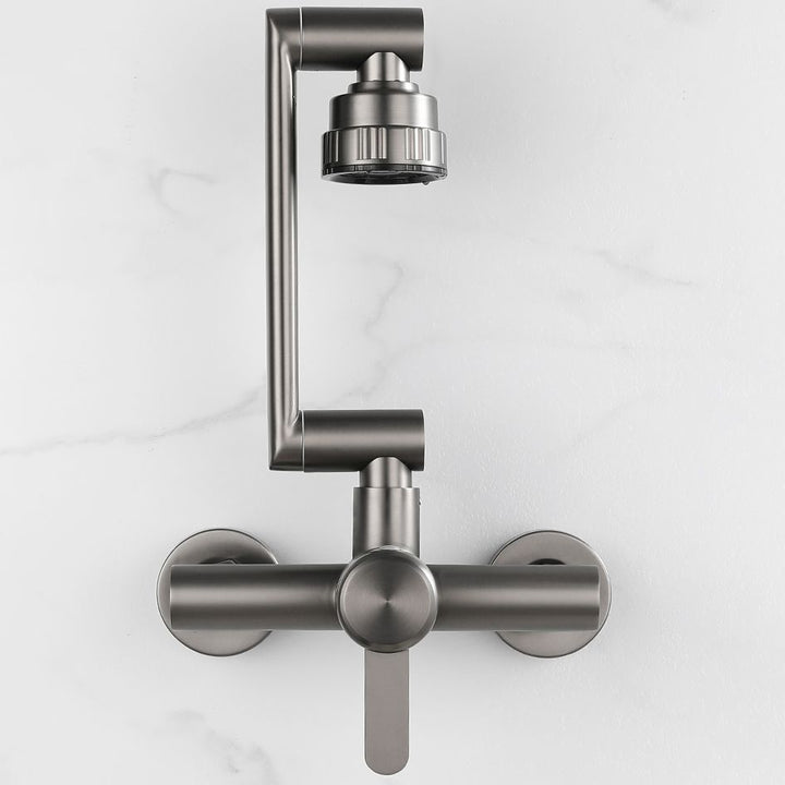 BowLift | Modern Wall-Mounted Kitchen Faucet Single Lever Faucet in Chrome