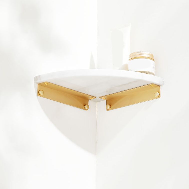 BowLift | marble bathroom shelf brass bathroom accessory