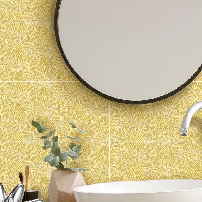 BowLift | Square Tile Peel and Stick Tile PVC Kitchen and Bathroom Backsplash Peel and Stick Tiles