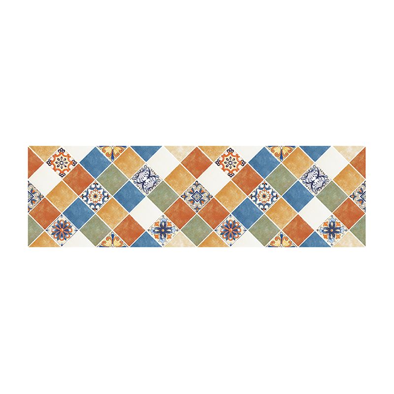 BowLift | Rectangular Wall Tile for Peeling and Applying Geometric Print Kitchen Wallpaper