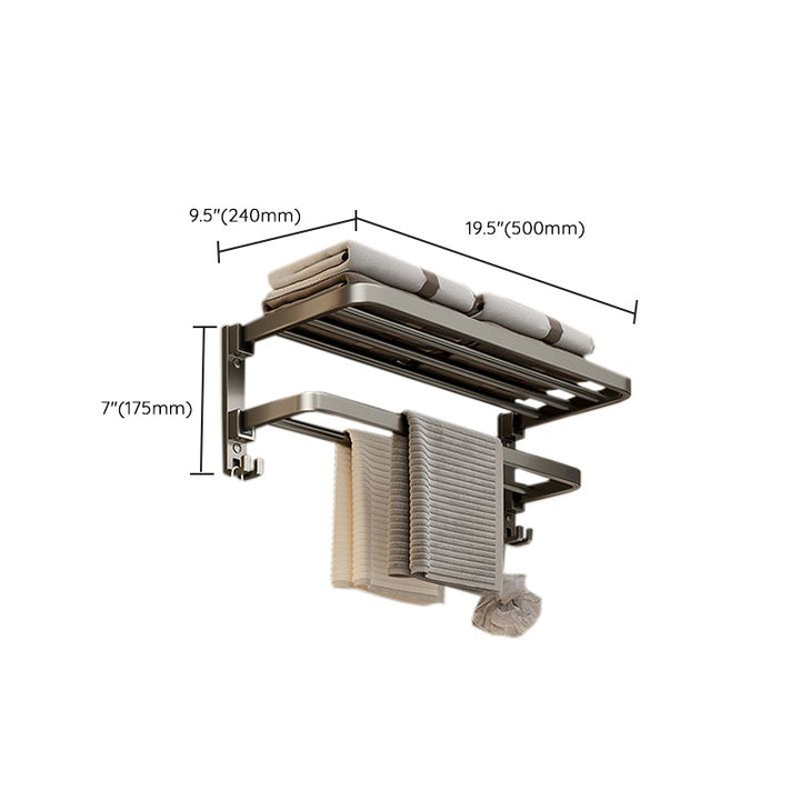 BowLift | Modern Towel Bar Bathroom Set Bathroom Shelf Bathroom Accessory Kit