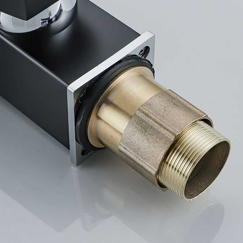 BowLift | Waterfall basin mixer tap square lever handle with LED three-color light