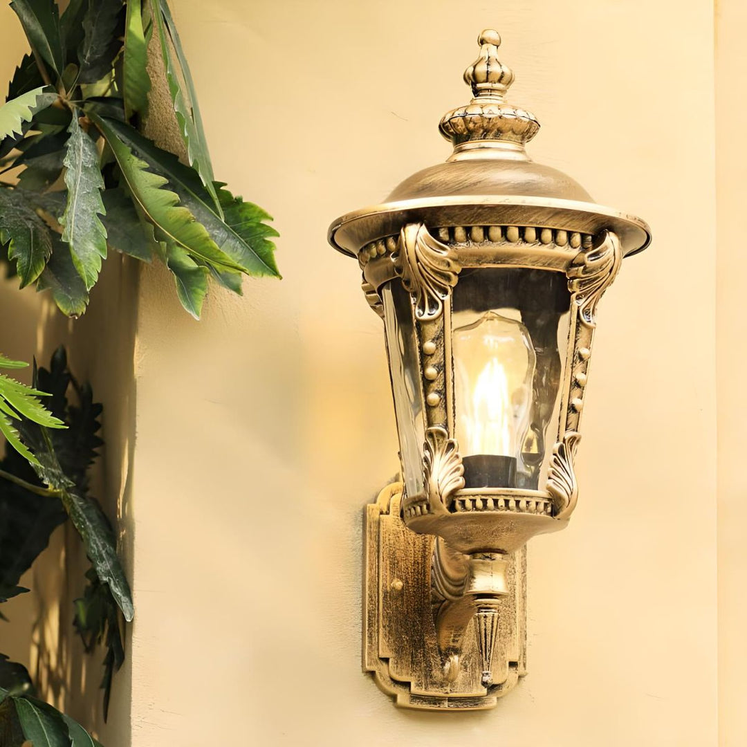 BowLift | Outdoor Vintage Glass Wall Lantern Light
