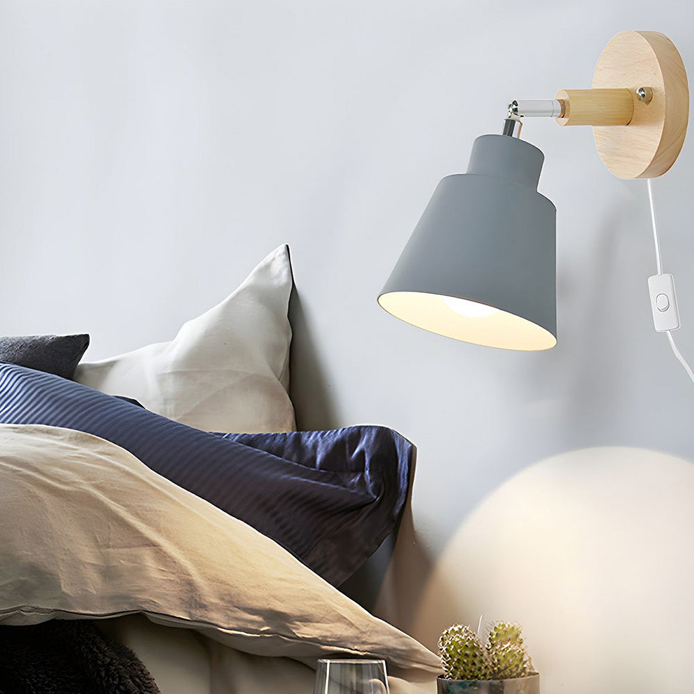 BowLift | Wall Light With Wood Accent For Bedroom