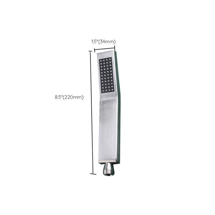 BowLift | Simple Rectangle Shower Head 304 Stainless Steel Hand Shower