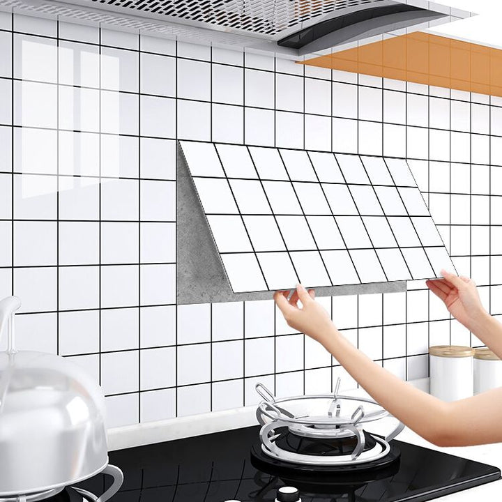 BowLift | Rectangular PVC 12" X 23" 6-Pack Peel and Stick Wall Tile Kitchen and Bathroom Back Splash