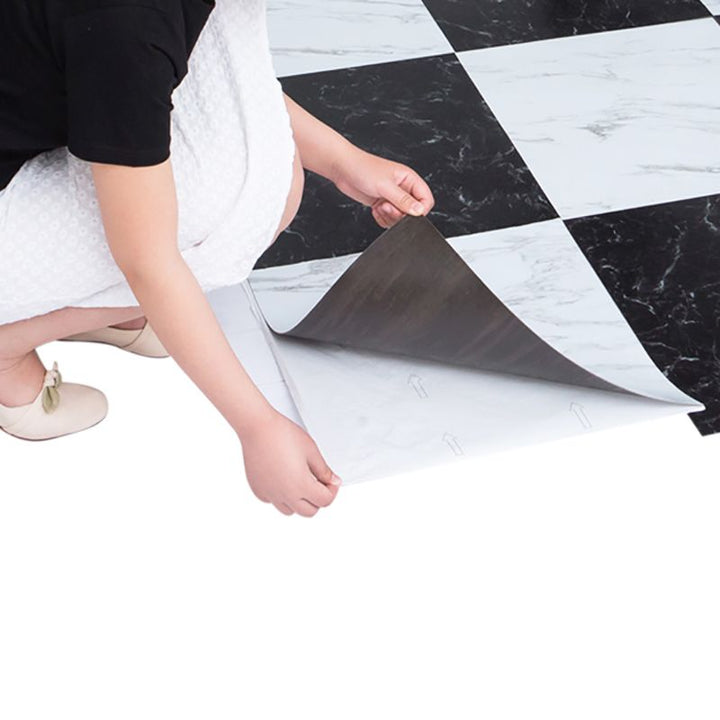 BowLift | Modern fabric look plastic floor water-repellent square edge floor tiles