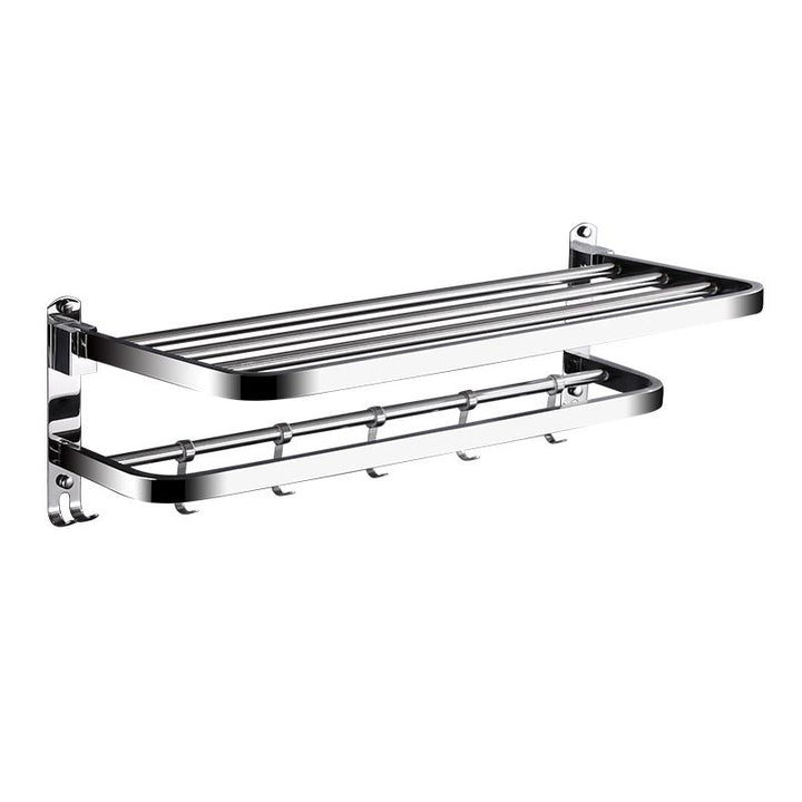 BowLift | Classic Polished Chrome Bathroom Accessory Set Towel Holder/Paper Holder/Robe Hooks Included