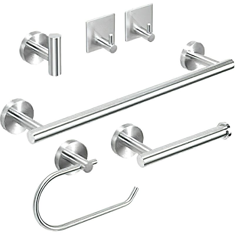 BowLift | Metal Simple Bathroom Accessories as a Single Piece or in a Set in Silver