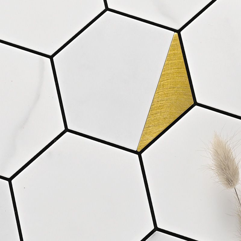 BowLift | Hexagonal Modern Peel and Stick Tiles Mosaic Tiles Peel and Stick Backdrops